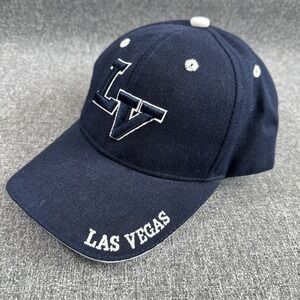 Las Vegas LV Snapback Hat Navy Blue Embroidered Cap Adjustable
